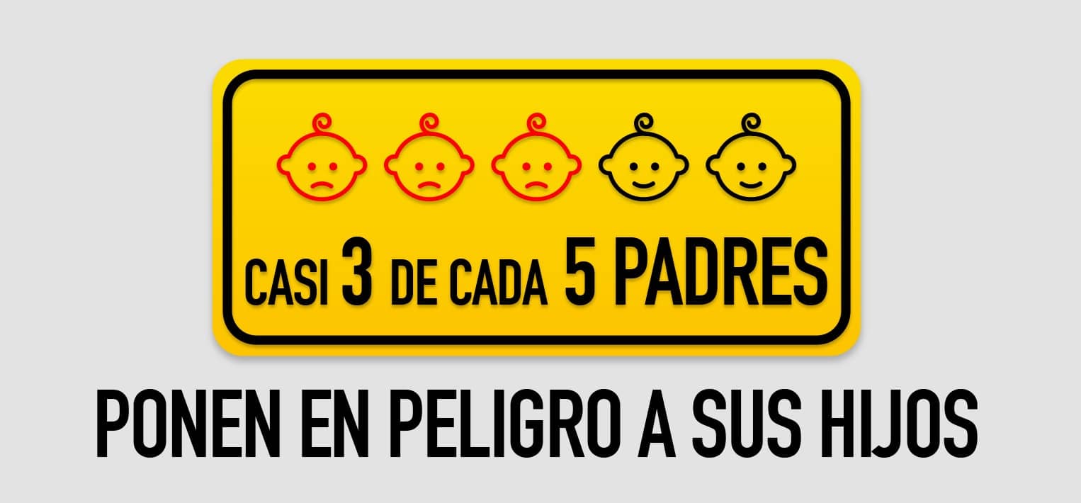 Más de la mitad de los conductores ponen en peligro a sus hijos en el coche 1